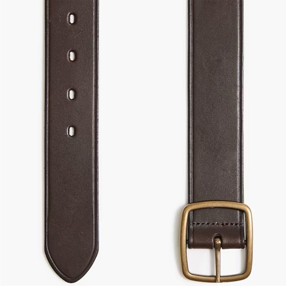 Jcrew bw731 wide leather belt for men size 34 NWT - Picture 2 of 6